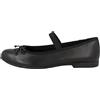 Geox Bambina J Plie' B Ballerine Bambine e ragazze, Nero (Black), 41 EU