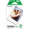 instax Fujifilm 16386016 Instax Mini Film Pellicola Istantanea per Fotocamere Instax Mini, Formato 46x62 mm, Confezione da 20 Foto