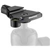 Manfrotto MSQ6T Adattatore Traveler Top Lock QR, Supporto Piastra Compatibile Arca per Treppiedi Befree, Teste a Sfera 494 e 496, Compatto e Leggero, Alluminio