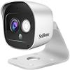 SRIHOME Telecamera di Sorveglianza WiFi SriHome, Telecamera WiFi Interno ed Esterno 1296p Rilevazione di Movimento, Audio Bidirezionale Visione Notturna e IP66 Impermeabile