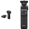 Sony GP-VPT2BT Shooting Grip Bluetooth con Funzione Telecomando Wireless e Treppiedi + Microfono Wireless con connessione Bluetooth