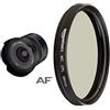 Samyang Af 18Mm F2.8 Fe - Obiettivo Ultra Grandangolare Per Fotocamere Specchiomeno Sony Fe, Fotogramma Intero, Sensore Aps-C & Amazon Basics - Polarizzatore circolare - 58mm