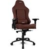 DRIFT GAMING Chair -DR550BW- Sedia da gioco, similpelle di alta qualità, professionale, schienale reclinabile, altezza regolabile, braccioli regolabili, cuscini lombari e cervicali, marrone