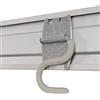 Phoenix 124247SI - Gancio per aste, in Metallo, 1 x 12 x 8 cm, Colore: Argento