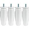 Margot 3700527830131 - Set di 4 Piedini per Rete, Colore: Bianco, Altezza 15 cm