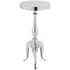 Kare Design tavolino d`appoggio Barocco, argento, alluminio, stile vintage/glamour/rock, 62x27x27 (A/L/P)