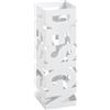 HAKU Portaombrelli Bianco, Metallo - Dim. L 16 cm x A 48 cm x P 16 cm, Stile Moderno