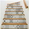Ambiance Sticker Ambiance-Live col-rv-0541, Nuance de Gris Romantique, 6bandes de 15x105cm