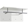 FMD Moebel Appendiabiti, Legno, Bianco Lucido, 35 x 72 x 29.3 cm