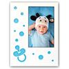 Zep Nicola L, Legno, Blu e Bianco, 20,5 x 1,6 x 25,5 cm