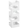 HAKU Portaombrelli Bianco, Metallo - Dim. L 16 cm x A 48 cm x P 16 cm, Stile Moderno