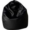 Talamo Italia Dmora Pouf Poltrona a Sacco, Rivestimento in Cotone, 60 x 50 x 80 cm