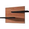 Regalwelt GmbH Mensola da Parete Picture, in faggio cuorato, Colore della mensola a Scelta, Legno, Nero Lucido, 110 x 60 x 15