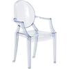 Kartell Lou Lou Ghost, Sedia per Bambini, Azzurro, 37 x 39 x 63 cm