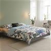 Talamo Italia - Letto matrimoniale Isabella, Letto fisso in tessuto con piedini, 100% Made in Italy, adatto per materasso Cm 160x190, Grigio