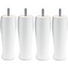 MARGOT 3700527865300 Futura - Set di 4 Piedini per Rete, Altezza 17 cm, Colore: Bianco