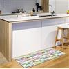 vilber Gran Chef Righe Tappeto, vinile, Multicolore, 50 x 100 x 0.2 cm