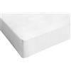 Italian Bed Linen Max Color Lenzuolo sotto Matrimoniale, 100% Cotone, Bianco, 2 Posti