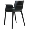 Kartell Piuma Poltroncina, Nero, 3.9x77x62 cm, Polimero termoplastico complesso Caricato con Fibre di Carbonio e Trattamento Soft Touch, Nero