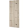 HAKU Appendiabiti da Parete Cromo, Rovere Chiaro, MDF, Metallo - Dim. L 80 cm x A 30 cm x P 6 cm, Stile Moderno