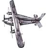 HAKU Appendiabiti da Parete Vintage, Metallo - Dim. L 55 cm x A 54 cm x P 9 cm, Stile Industriale