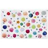 vilber Kids Dots Tappeto, vinile, Multicolore, 75 x 120 x 0.2 cm