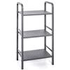 HAKU Möbel Scaffale grigio, metallo - Dim. L 40 cm x A 81 cm x P 28 cm, Stile Moderno
