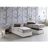 Talamo Italia Letto contenitore Singolo Silvia Sommier, Made in Italy, Letto con rivestimento in tessuto, Apertura frontale, con materasso cm 80x200 incluso, Bianco