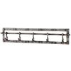 HAKU Möbel Appendiabiti antracite, metallo - Dim. L 73 cm x A 15 cm x P 8 cm, Stile Industriale