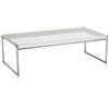 Kartell Trays Side Table Tavolino, PMMA, Bianco, 80 X 40 Cm