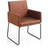 Wink Design 3548 Set Di 2 Sedie Flint Marrone