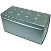 Dmora Pouf Contenitore Abino 45x90x45h cm Argento Forma Rettangolare Colore Rivestimento Argento, Imbottitura Poliuretano Espanso Made in Italy