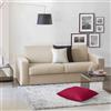 Talamo Italia - Divano letto 2 posti Alena, Sofà Soggiorno con apertura girevole, Tessuto imbottito, Braccioli slim, 100% Made in Italy, Cm 160x95h90, Beige