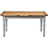 Biscottini INTERNATIONAL ART TRADING tavolo legno massello di tiglio grigio 160x82x82 cm Made in Italy | Tavolo da pranzo allungabile | Tavolo allungabile legno