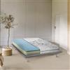 Talamo Italia - Materasso piazza e mezza Erica, Materasso sfoderabile in Memory Foam e Waterfoam, 100% Made in Italy, Anti acaro e Anallergico, Cm 120x190h22