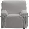 Martina Home Riga Copridivano Fiocchi, Grigio, 1 Posto