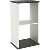 HAKU Scaffale granito look, bianco, MDF - Dim. L 43 cm x A 84 cm x P 30 cm, Stile Moderno