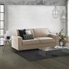 Talamo Italia - Divano letto 2 posti Samantha, Sofà Soggiorno con apertura girevole, Tessuto imbottito con Braccioli slim, 100% Made in Italy, Cm 160x95h90, Beige