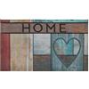 andiamo Zerbino di gomma La Traviata zerbino pulito Run Mat 100% materiale di gomma funzione antiscivolo all'aperto wooden heart 45 x 75 cm