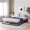 Zinus Joseph Letto 120x190 cm - Strutura letto 25 cm di altezza con contenitore sotto il letto - Struttura letto a piattaforma in metallo con supporto a doghe in acciaio - Nero