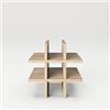 Phoenix Safe FORTUNA - Portabottiglie da bar in rovere Artisan