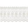 Plauener Spitze 68264_32_e-Tenda Corte di Progettazione, 100% Poliestere, 32 cm, Colore: Bianco 176 cm Beige