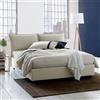 Talamo Italia - Letto matrimoniale Deborah, Letto contenitore con rivestimento in tessuto, 100% Made in Italy, Apertura frontale, adatto per materasso Cm 160x190, Beige