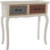 DRW Tavolo di Ingresso con 2 cassetti in Legno con Vari Colori 84x35,5x82,5cm