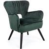 Fashion Commerce Poltrona Adila Velluto Verde