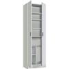 Dmora - Armadio multiuso 2 ante Portsmouth, Mobile ausiliario, Guardaroba porta scarpe moderno, Scarpiera verticale, 59x37h180 cm, Bianco