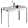ASTIMESA Tavolo da cucina, metallo, grigio, 90 x 50 cm