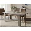 Dmora Tavolo Allungabile Salvaspazio Albatera in Legno, 160/220h75 cm Rovere, 8/10 Persone con prolunga centrale, Moderno per sala da pranzo