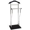 HAKU Servo Muto da uomo cromo, nero, MDF, metallo - Dim. L 45 cm x A 110 cm x P 30 cm, Stile Moderno