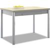ASTIMESA - Tavolo da cucina allungabile - Struttura in alluminio - Colore beige - Ideale per piccoli spazi - Dimensioni: 90 x 50 cm - Estensibile: 140 x 50 cm